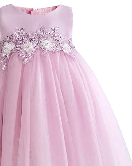 kids atelier tulleen Purple Ribbon Bloom Gown