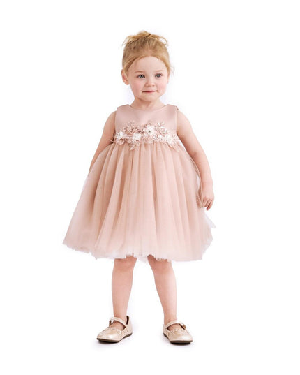 kids atelier tulleen Rose Ribbon Bloom Gown