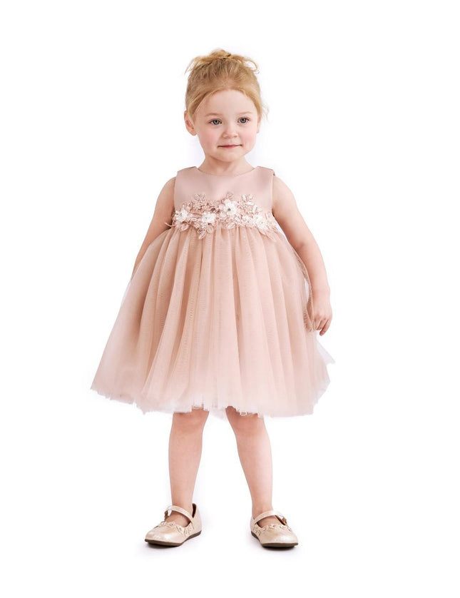 kids atelier tulleen Rose Ribbon Bloom Gown