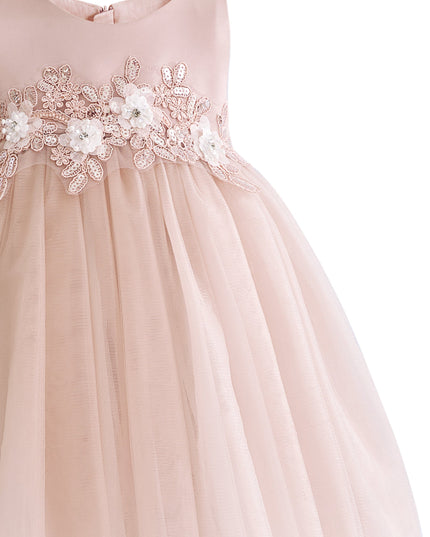 kids atelier tulleen Rose Ribbon Bloom Gown