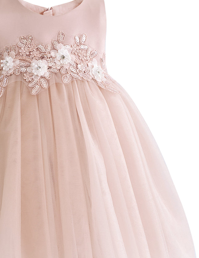 kids atelier tulleen Rose Ribbon Bloom Gown