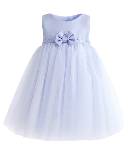 kids atelier tulleen Blue Lace Petal Gown