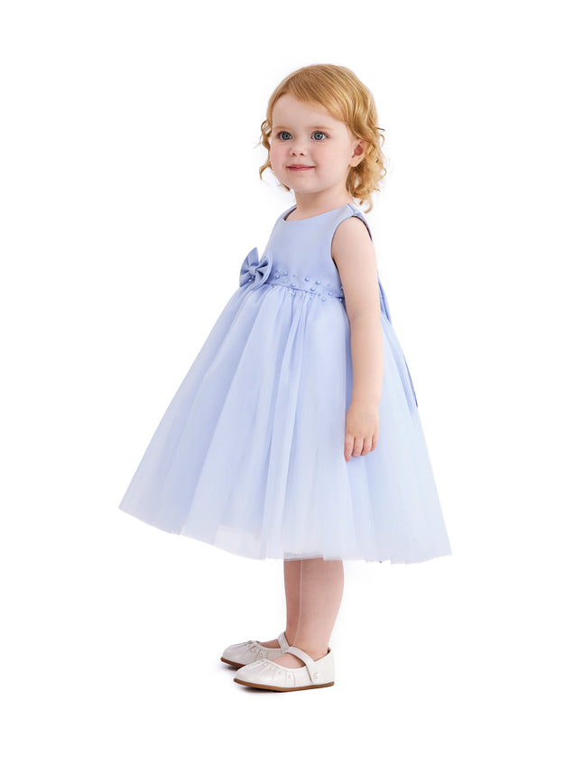 kids atelier tulleen Blue Oravelle Lace Petal Gown
