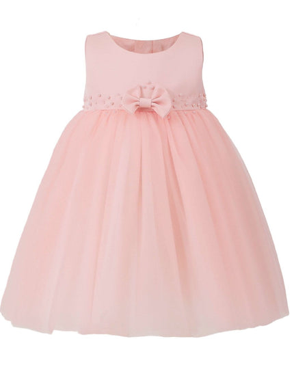 kids atelier tulleen Pink Lace Petal Gown