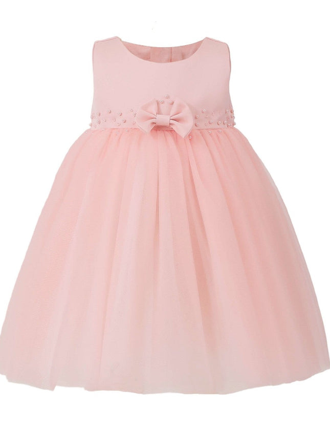 kids atelier tulleen Pink Lace Petal Gown