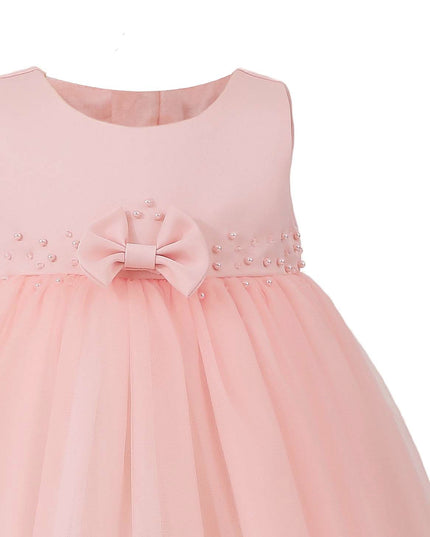 kids atelier tulleen Pink Lace Petal Gown