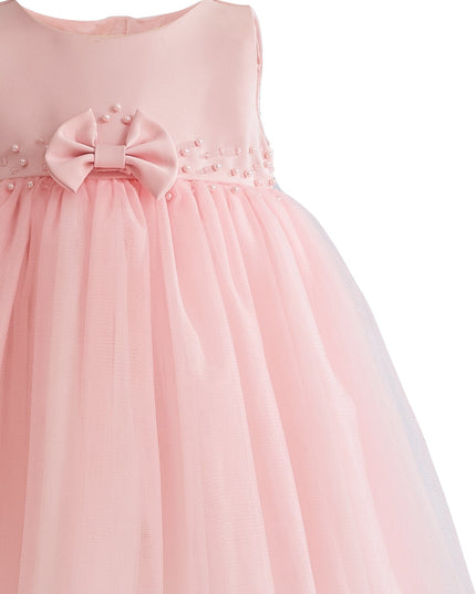kids atelier tulleen Pink Lace Petal Gown