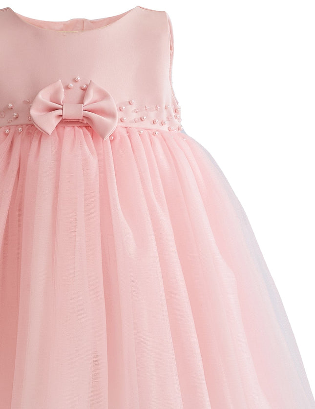 kids atelier tulleen Pink Lace Petal Gown