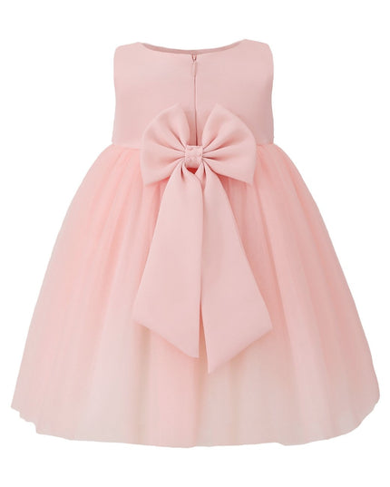 kids atelier tulleen Pink Lace Petal Gown