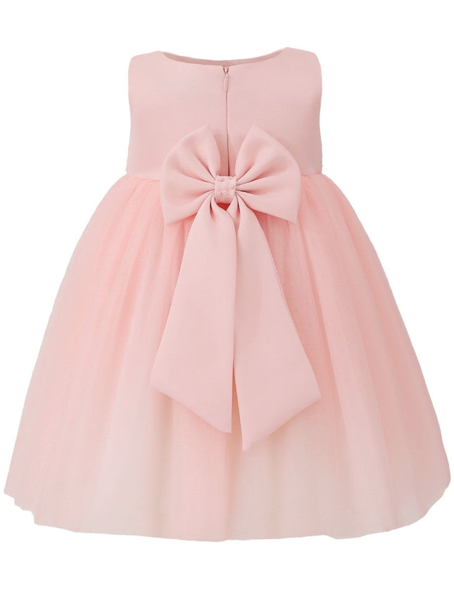 kids atelier tulleen Pink Lace Petal Gown