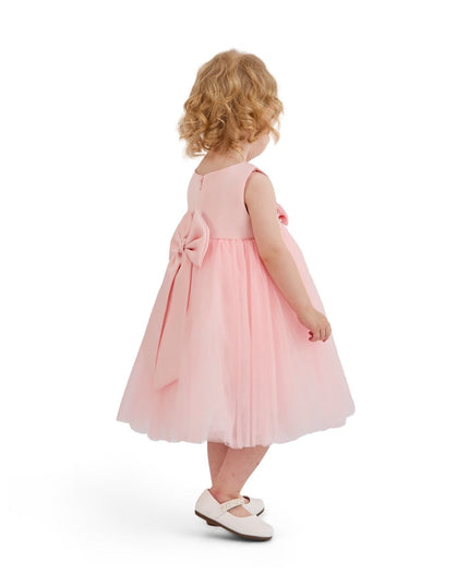kids atelier tulleen Pink Lace Petal Gown