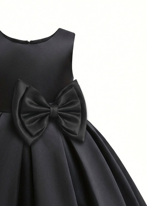 kids atelier tulleen Black Bow Waist Dress
