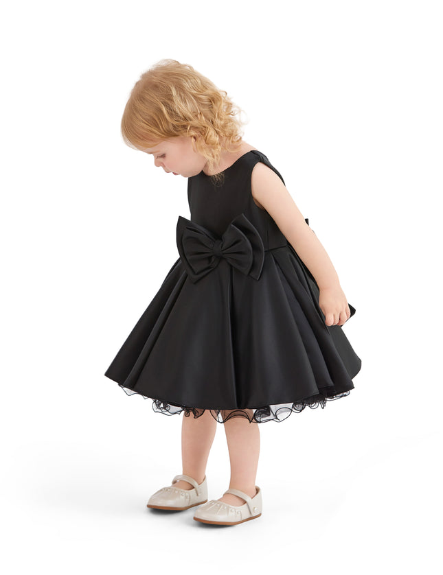 kids atelier tulleen Black Bow Waist Dress