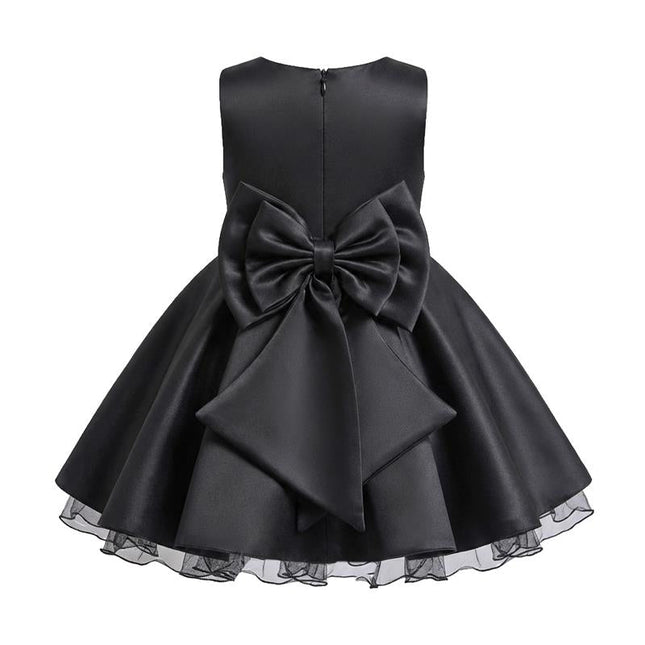 kids atelier tulleen Black Bow Waist Dress