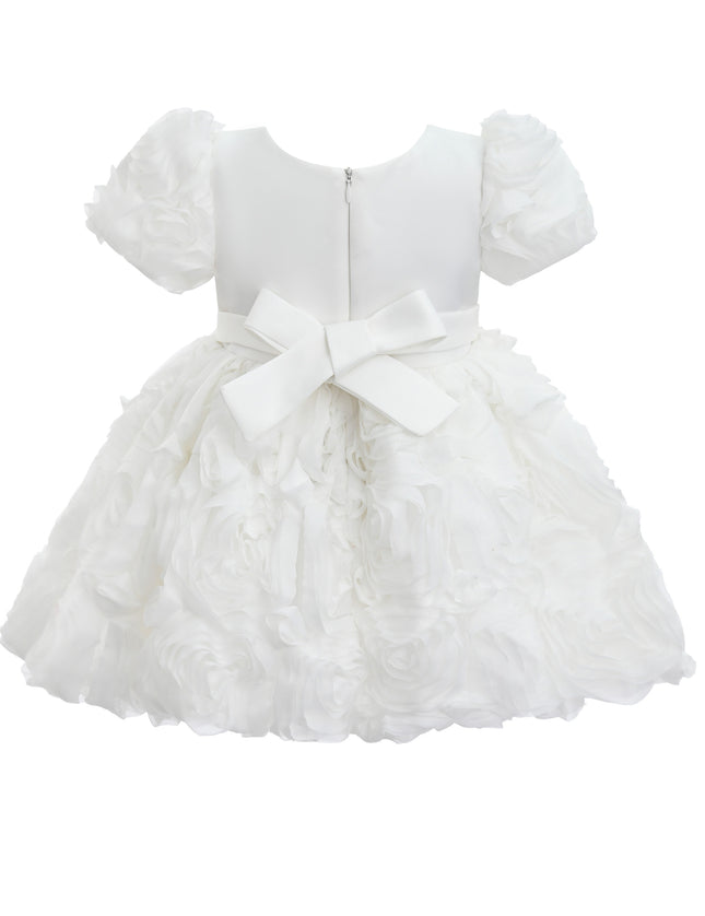 kids atelier tulleen White Bow Rosette Dress