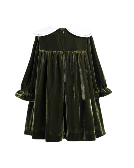 kids atelier tulleen Olive & Petal Velvet Dress