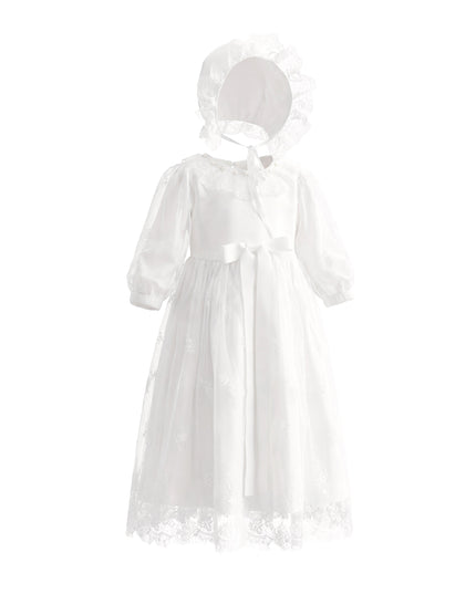 kids atelier tulleen White Lace Sorellia Dress