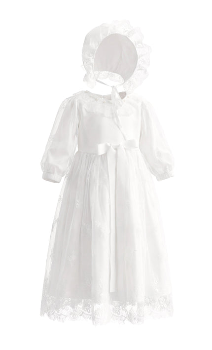 kids atelier tulleen White Lace Sorellia Dress