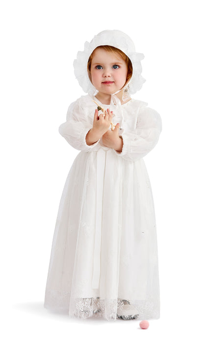kids atelier tulleen White Lace Sorellia Dress
