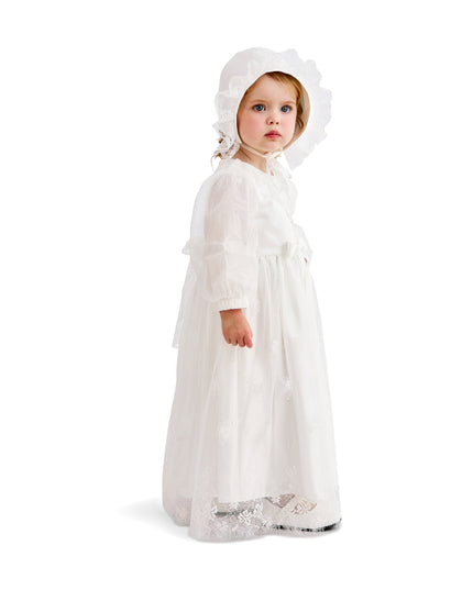 kids atelier tulleen White Lace Sorellia Dress