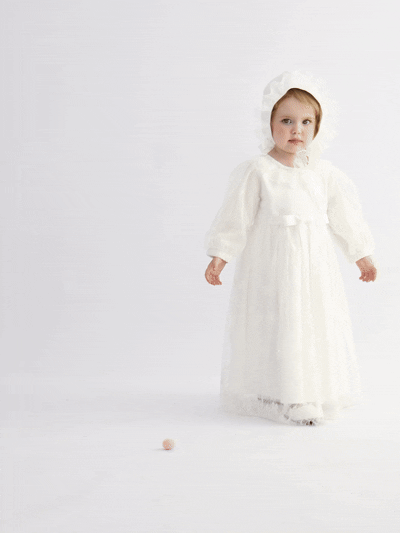 kids atelier tulleen White Lace Sorellia Dress