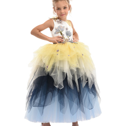 Blue Gemini Tulle Dress