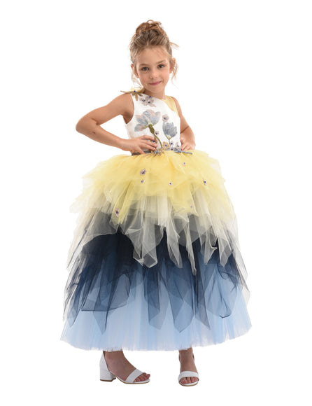 Blue Gemini Tulle Dress