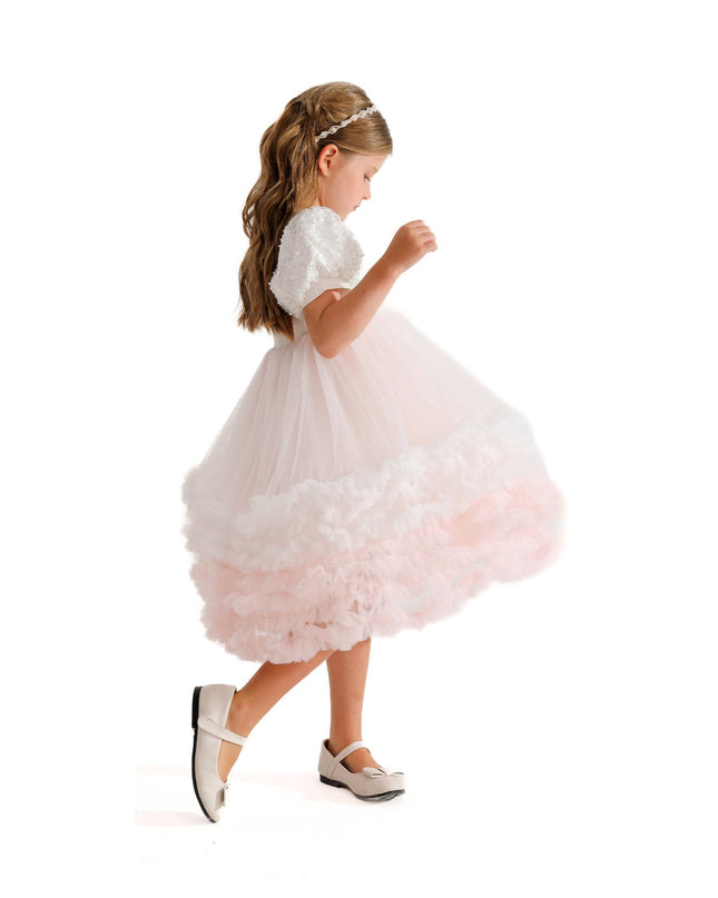 White Gem Teacup Dress