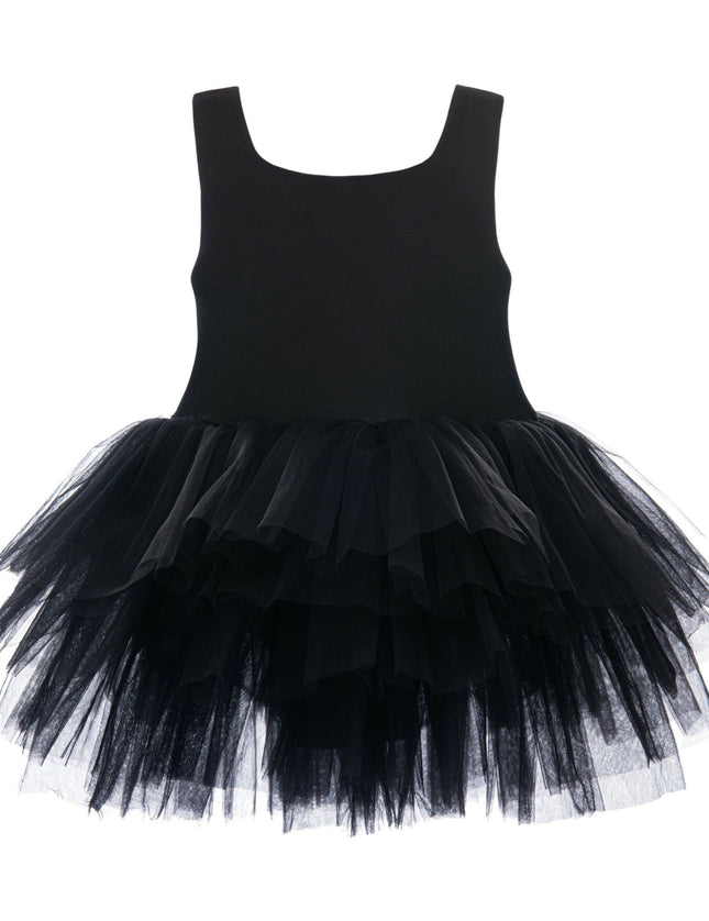 kidsatelier-tulleen-MTL321-Black-solid-tutu-dress