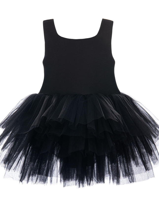 kidsatelier-tulleen-MTL321-Black-solid-tutu-dress