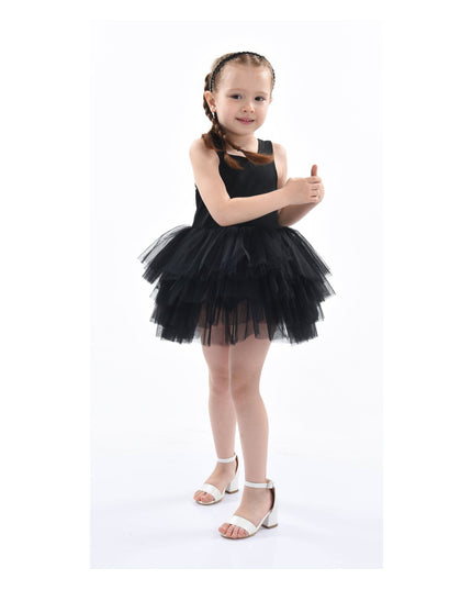 kidsatelier-tulleen-MTL321-Black-solid-tutu-dress