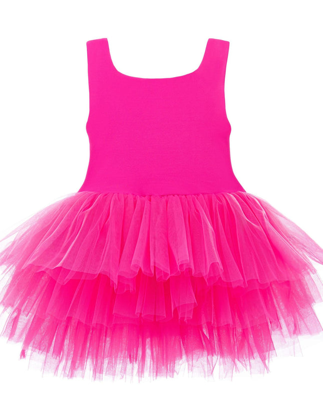 kidsatelier-tulleen-MTL321-Rouge-pink-rouge-solid-tutu-dress