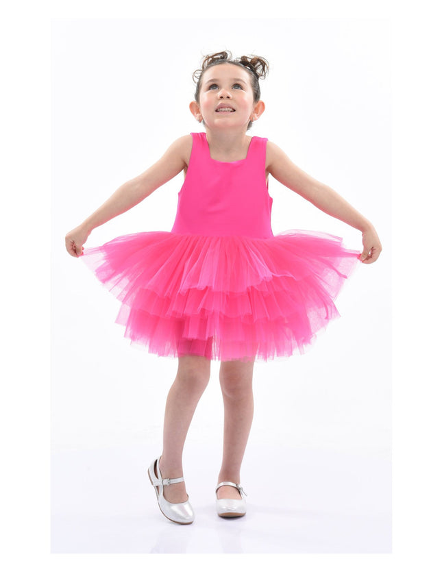 kidsatelier-tulleen-MTL321-Rouge-pink-rouge-solid-tutu-dress