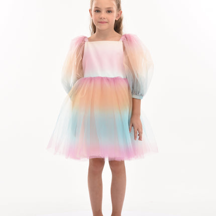 Kids-Atelier-Tulleen-kid-girl-70922-Sunset-Puesta Del Sol-Tulle-Dress