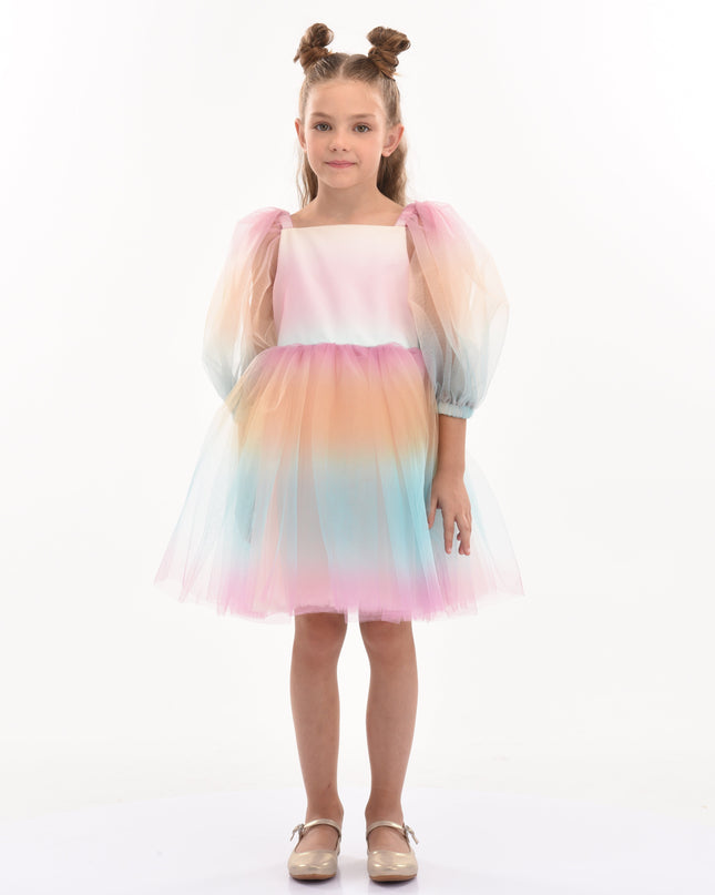 Kids-Atelier-Tulleen-kid-girl-70922-Sunset-Puesta Del Sol-Tulle-Dress