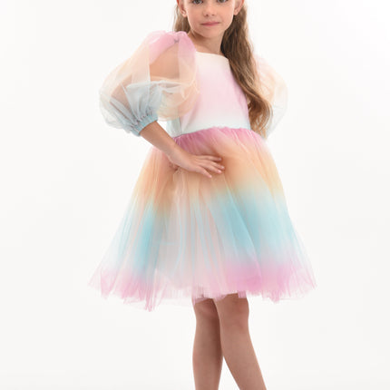 Kids-Atelier-Tulleen-kid-girl-70922-Sunset-Puesta Del Sol-Tulle-Dress