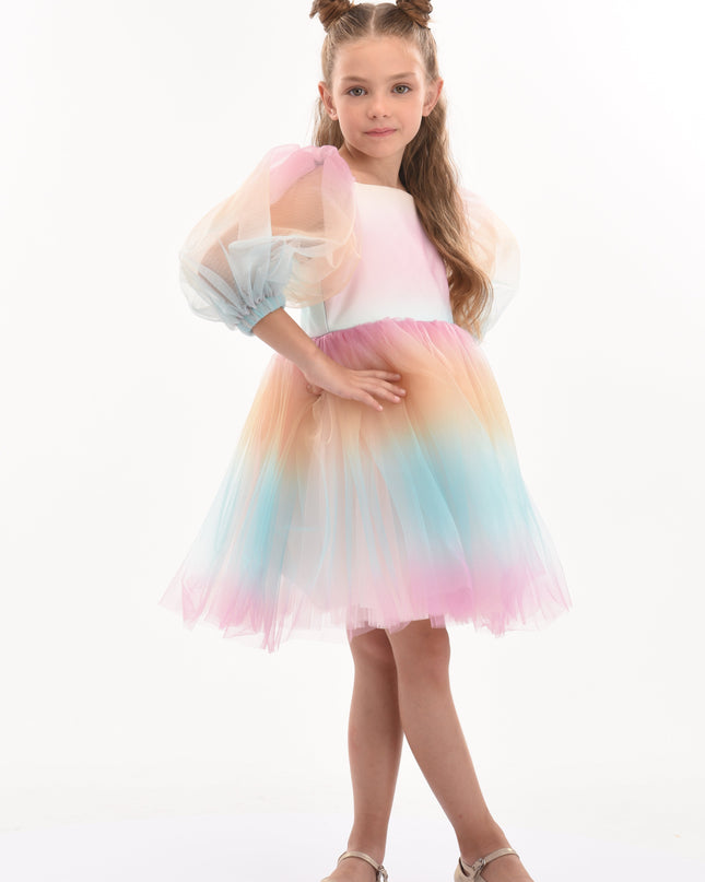 Kids-Atelier-Tulleen-kid-girl-70922-Sunset-Puesta Del Sol-Tulle-Dress