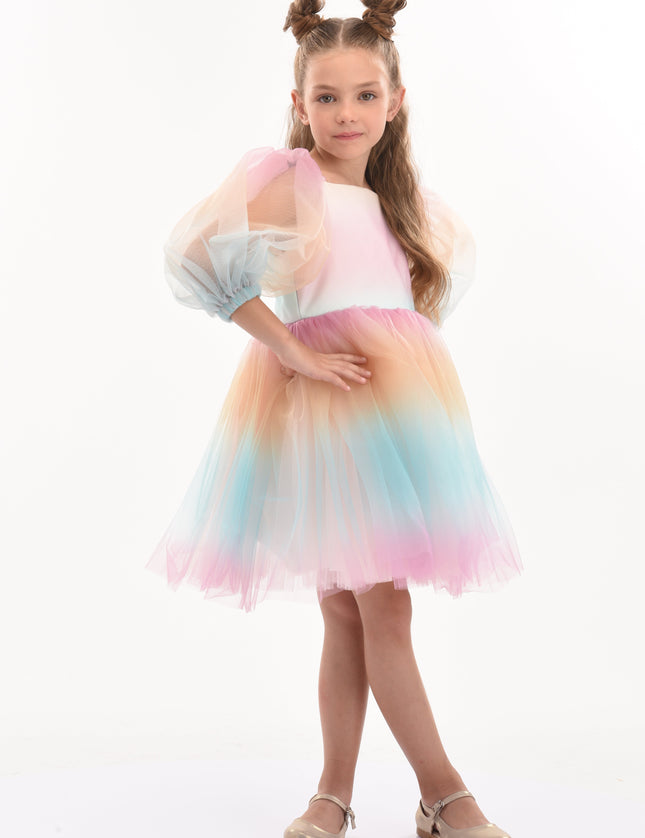 Kids-Atelier-Tulleen-kid-girl-70922-Sunset-Puesta Del Sol-Tulle-Dress