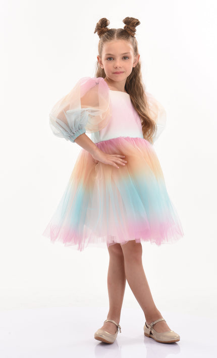 Kids-Atelier-Tulleen-kid-girl-70922-Sunset-Puesta Del Sol-Tulle-Dress