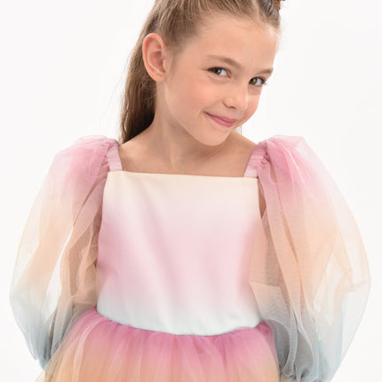 Kids-Atelier-Tulleen-kid-girl-70922-Sunset-Puesta Del Sol-Tulle-Dress