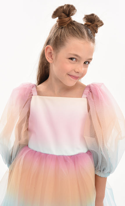 Kids-Atelier-Tulleen-kid-girl-70922-Sunset-Puesta Del Sol-Tulle-Dress