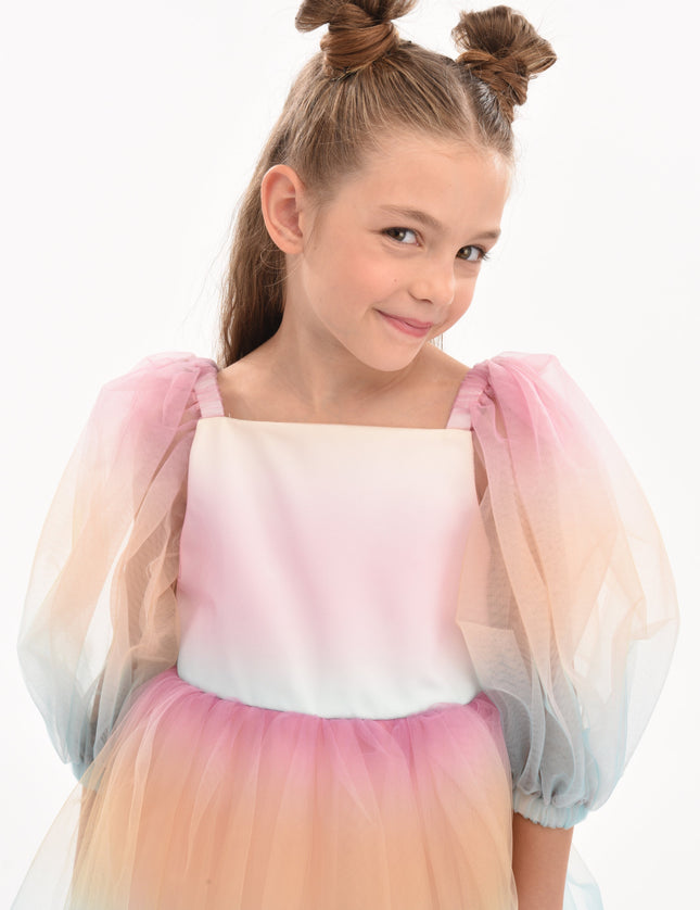 Kids-Atelier-Tulleen-kid-girl-70922-Sunset-Puesta Del Sol-Tulle-Dress