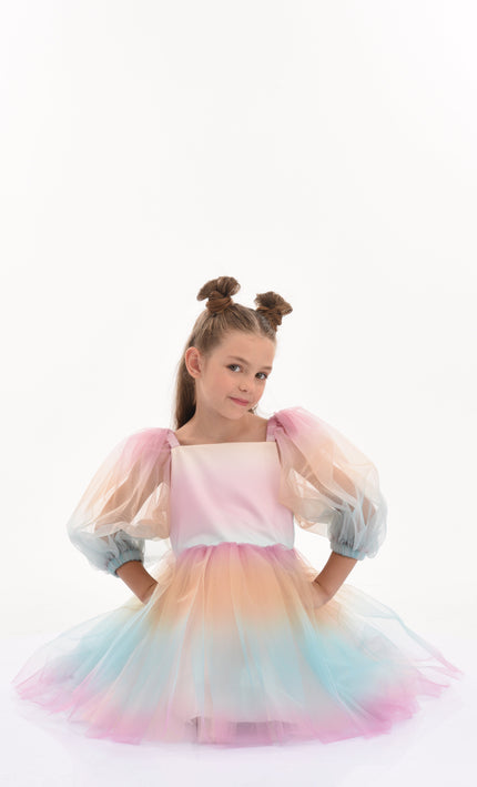 Kids-Atelier-Tulleen-kid-girl-70922-Sunset-Puesta Del Sol-Tulle-Dress