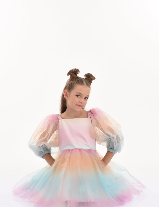 Kids-Atelier-Tulleen-kid-girl-70922-Sunset-Puesta Del Sol-Tulle-Dress