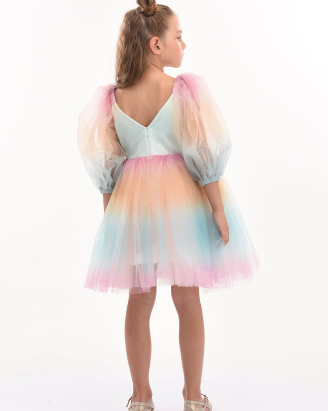 Kids-Atelier-Tulleen-kid-girl-70922-Sunset-Puesta Del Sol-Tulle-Dress