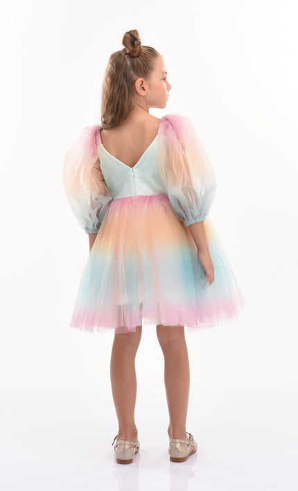 Kids-Atelier-Tulleen-kid-girl-70922-Sunset-Puesta Del Sol-Tulle-Dress