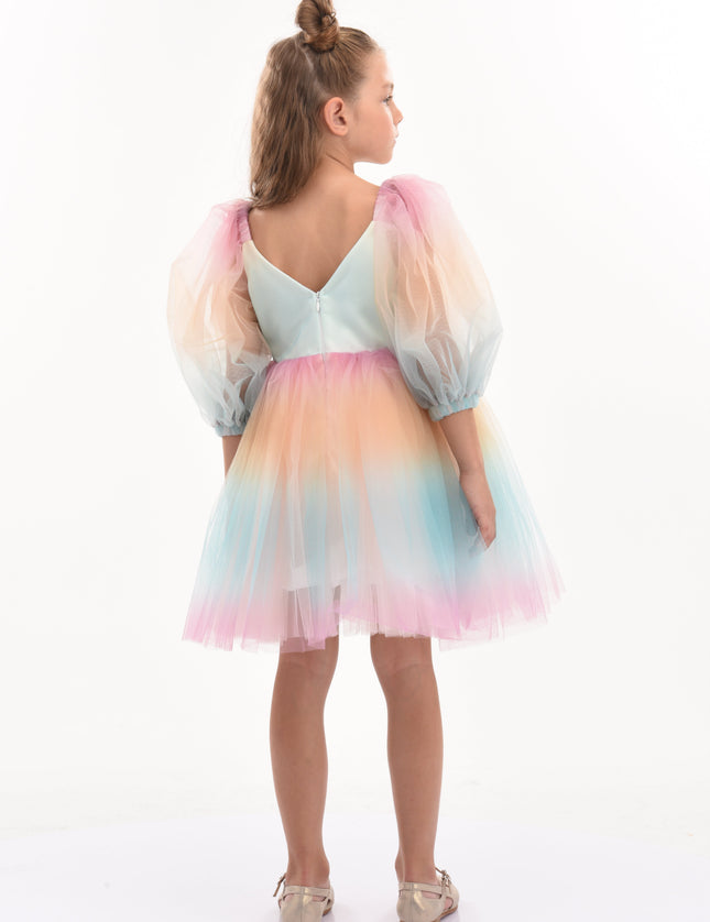 Kids-Atelier-Tulleen-kid-girl-70922-Sunset-Puesta Del Sol-Tulle-Dress