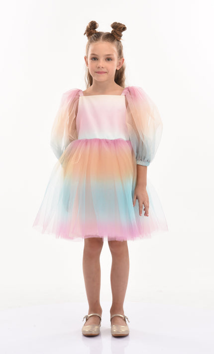 Kids-Atelier-Tulleen-kid-girl-70922-Sunset-Puesta Del Sol-Tulle-Dress