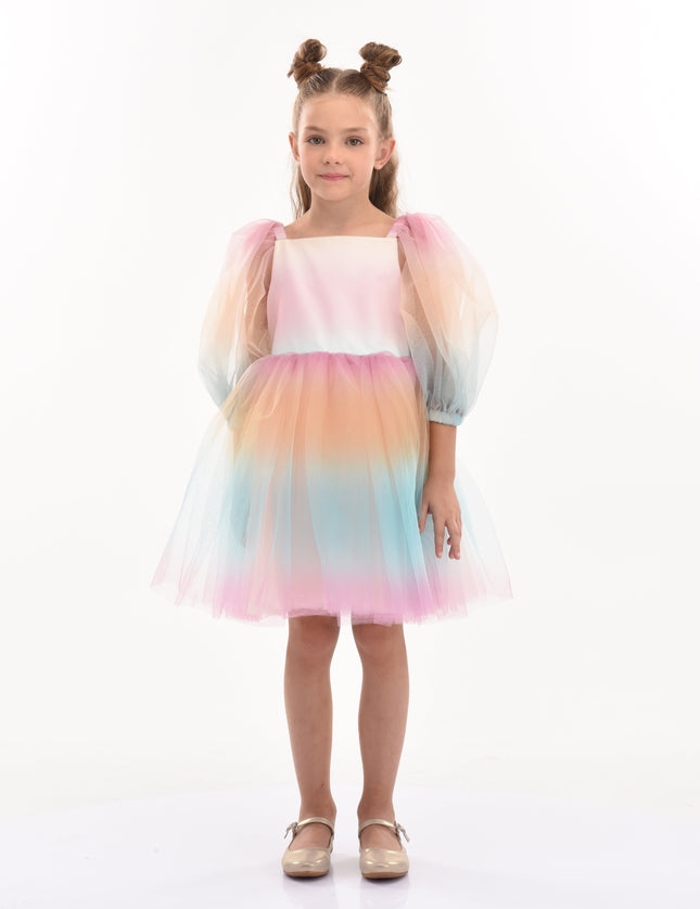 Kids-Atelier-Tulleen-kid-girl-70922-Sunset-Puesta Del Sol-Tulle-Dress