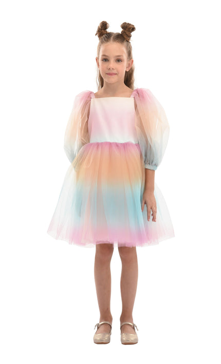 Multicolor Puesta Del Sol Dress